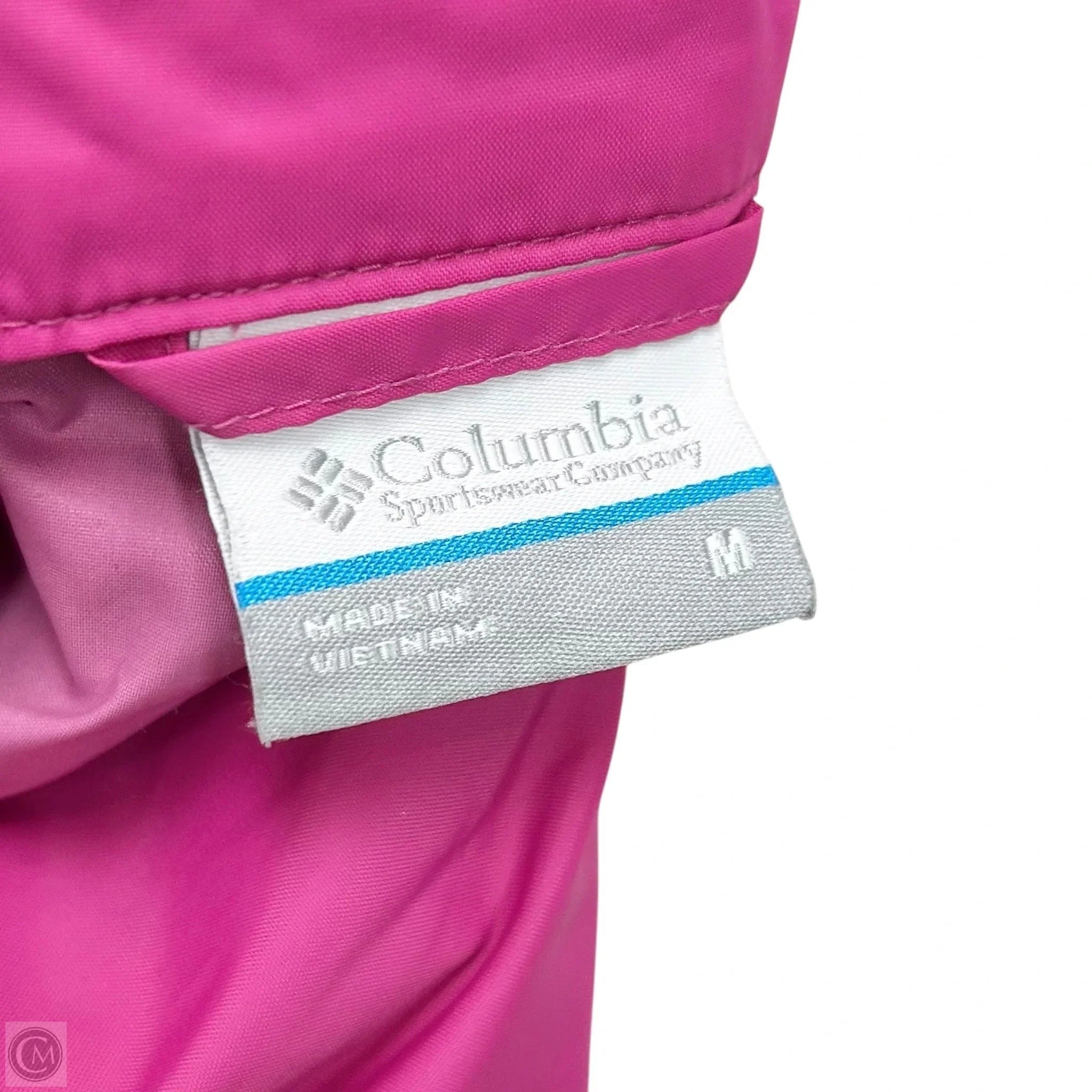 Jacket Windbreaker By Columbia In Pink, Size: M