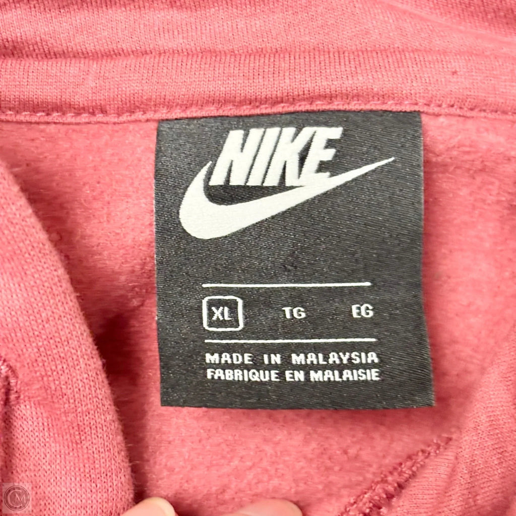 Athletic Sweatshirt Hoodie By Nike Apparel In Red, Size: Xl