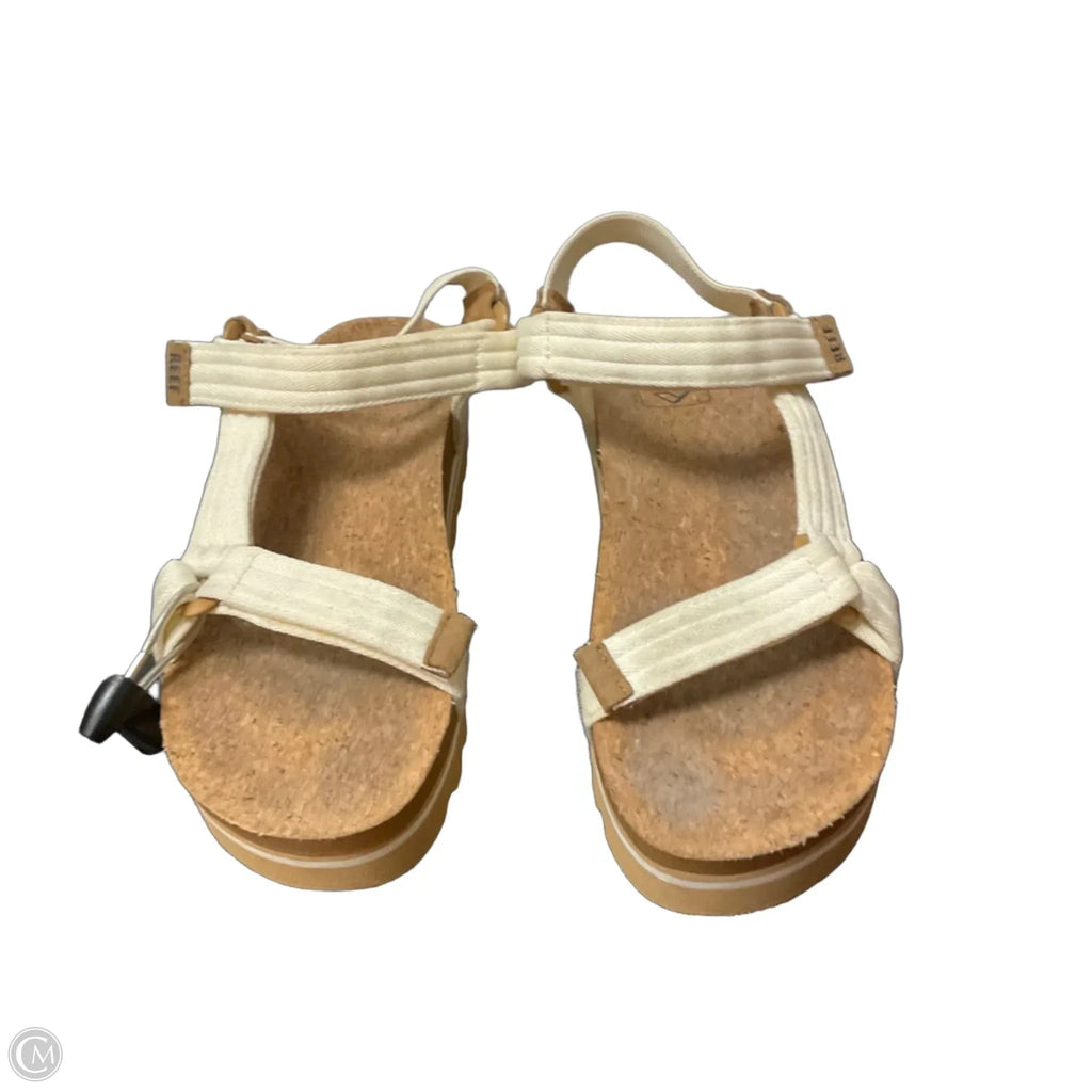 Sandals Flats By Reef In Cream, Size: 8