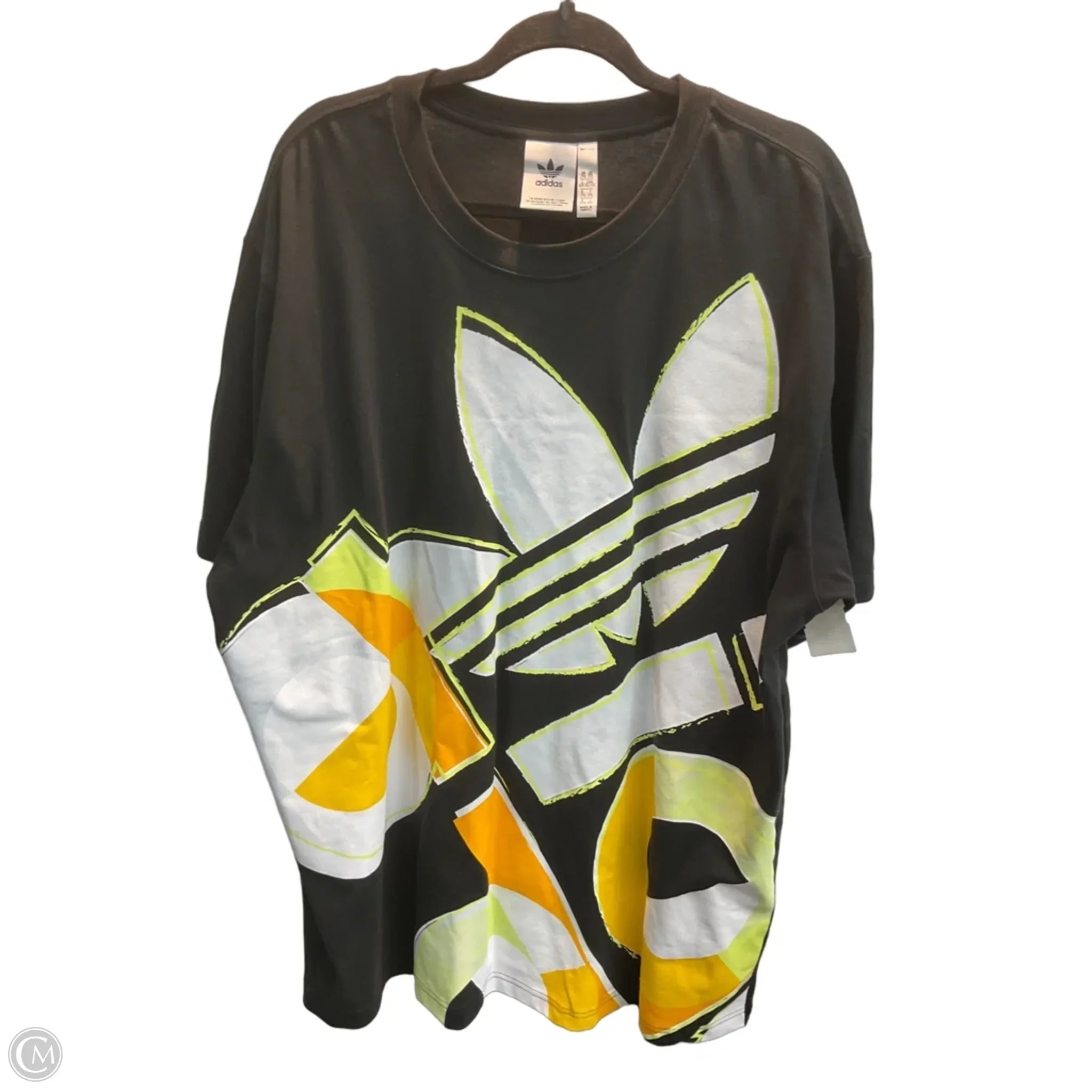 Athletic Top Short Sleeve By Adidas In Multi-colored, Size: 2x