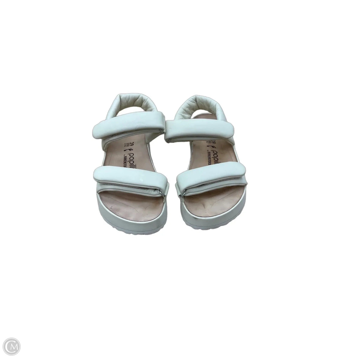Sandals Flats By Birkenstock In Cream, Size: 8.5