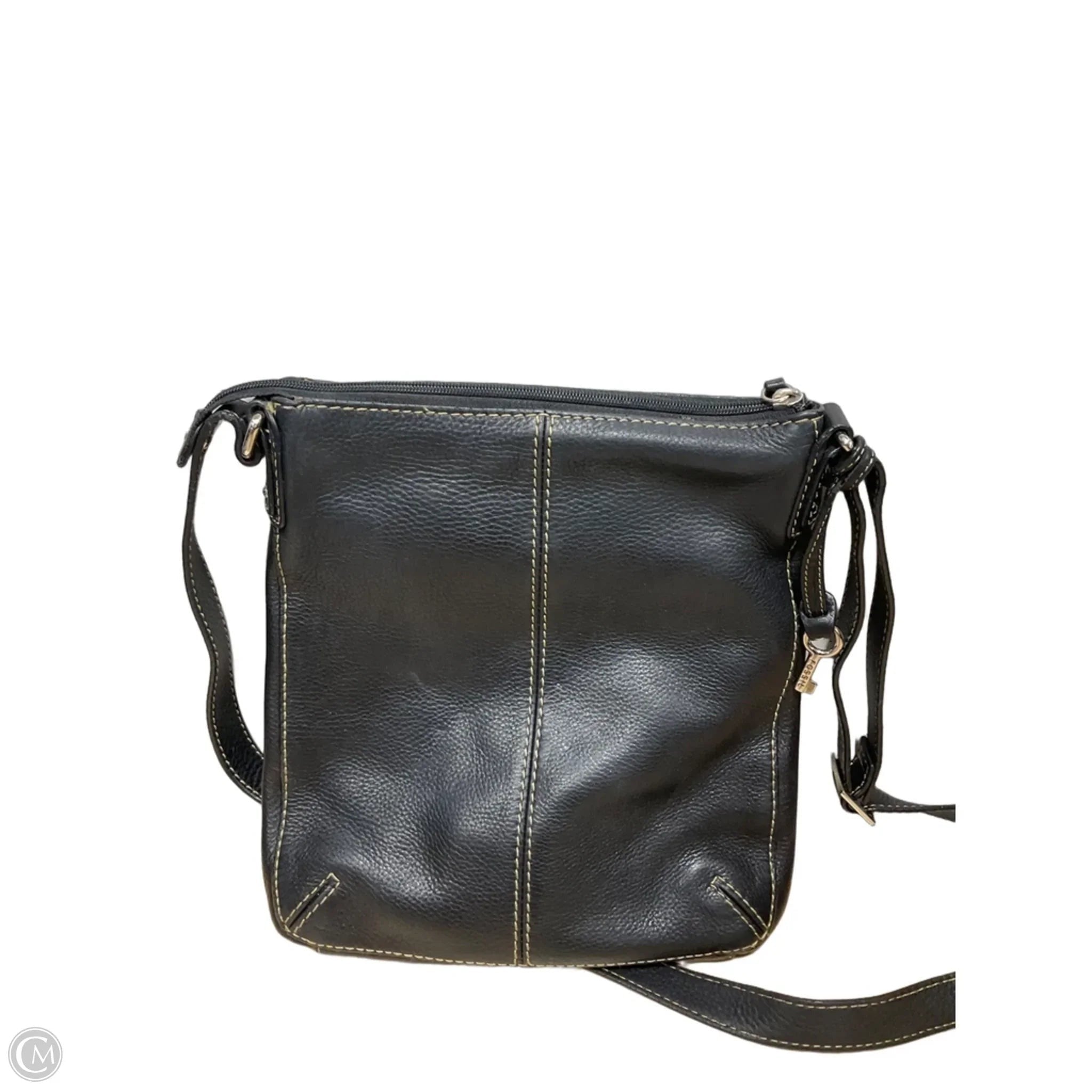 Crossbody Leather By Fossil, Size: Small