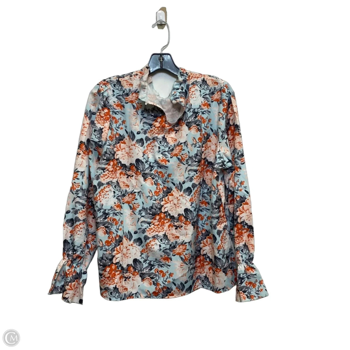 Top Long Sleeve By Cmf In Blue & Orange, Size: Xl