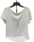 Athletic Top Short Sleeve By Fabletics In White, Size: M