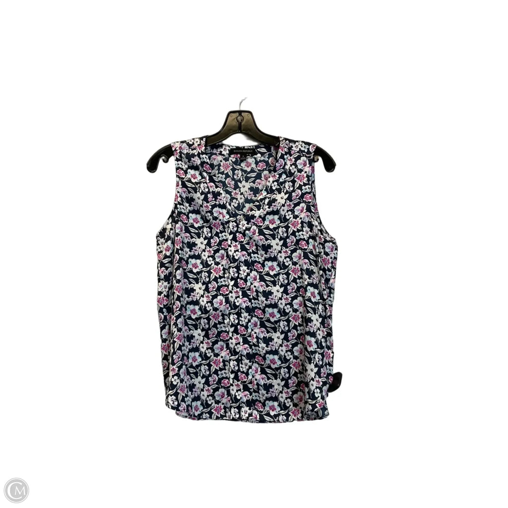 Top Sleeveless By Banana Republic In Blue & Pink, Size: S