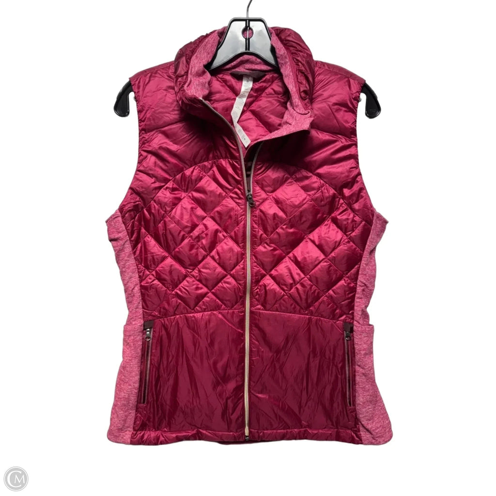 Goose Down Vest Puffer & Quilted By Lululemon In Maroon, Size: 12
