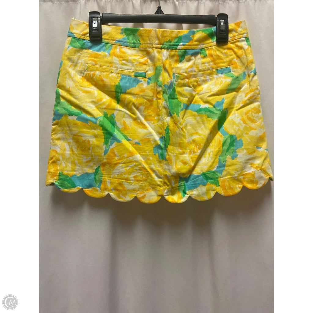 Skort Designer By Lilly Pulitzer In Yellow, Size: 2