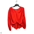 Blouse Long Sleeve By Free People In Orange, Size: S