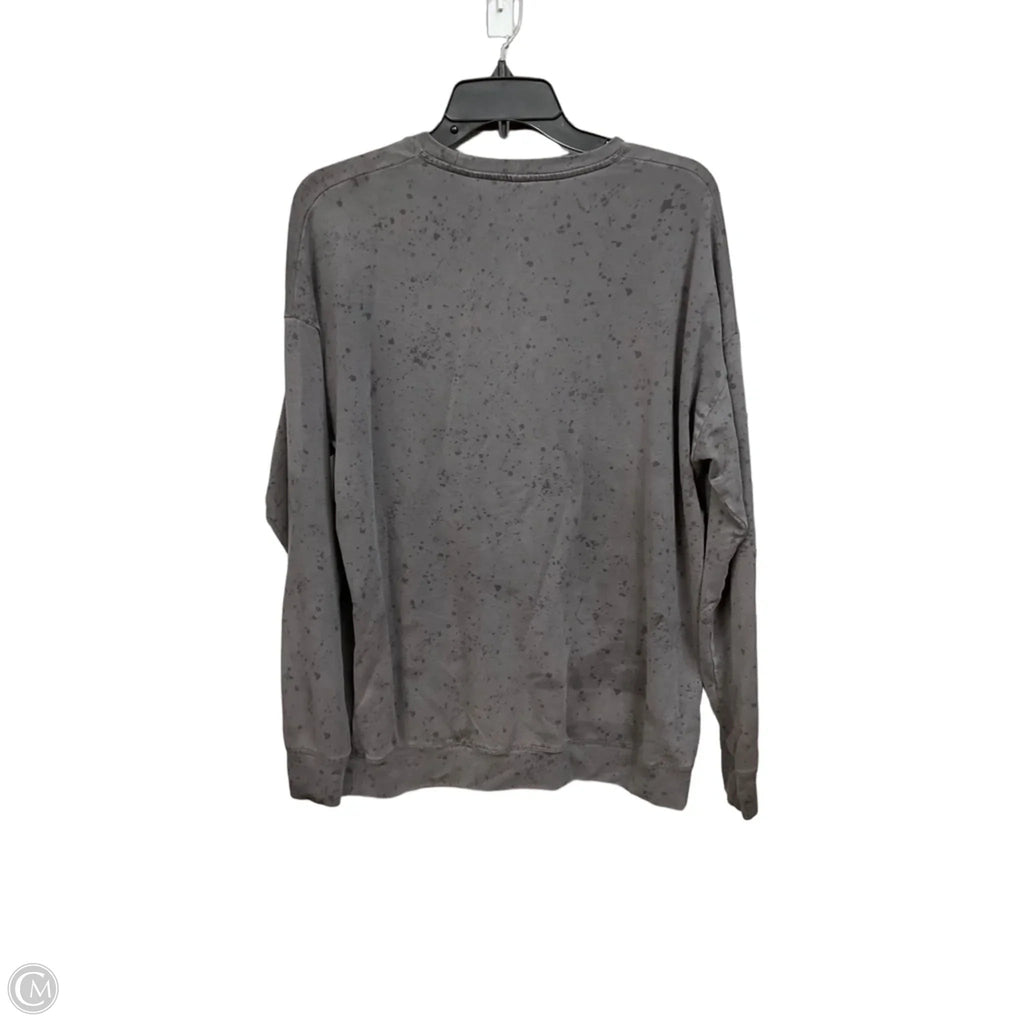 Athletic Top Long Sleeve Crewneck By Athleta In Grey, Size: M