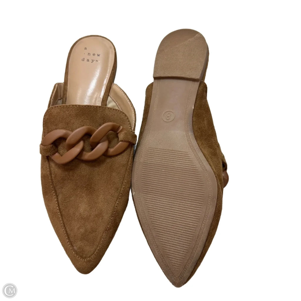 Shoes Flats By A New Day In Tan, Size: 8