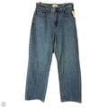 Jeans Wide Leg By Abercrombie And Fitch In Blue Denim, Size: 4