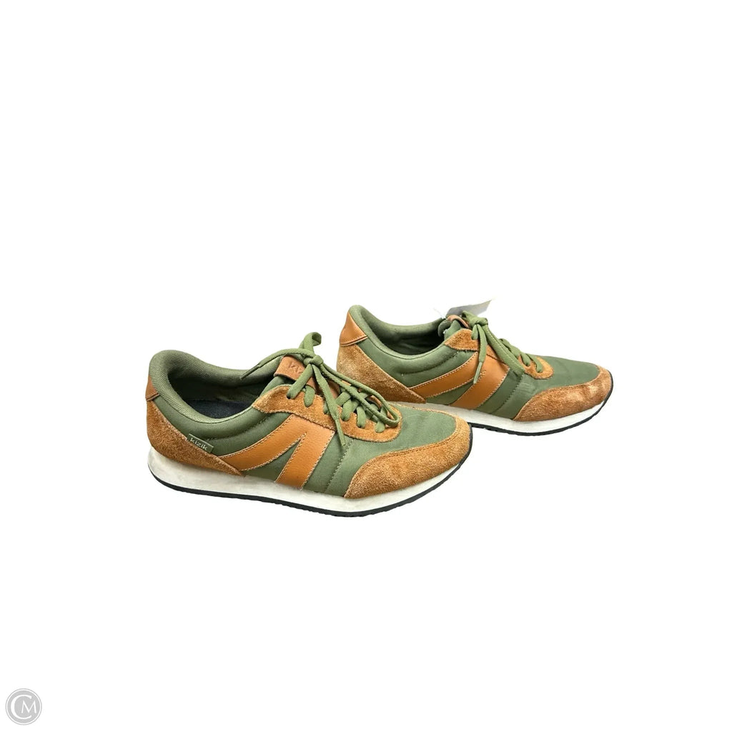 Shoes Sneakers By Kizik In Brown & Green, Size: 9