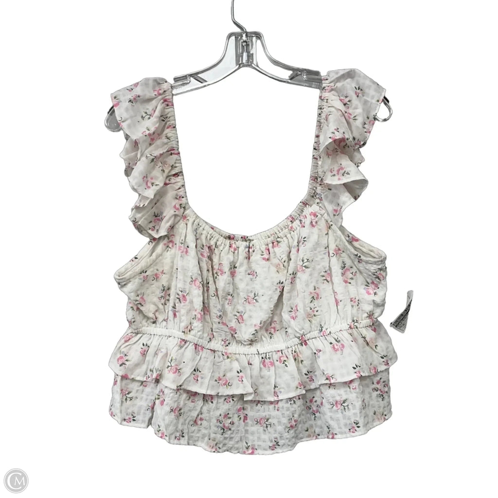 Top Sleeveless By Altard State In Floral Print, Size: Xl