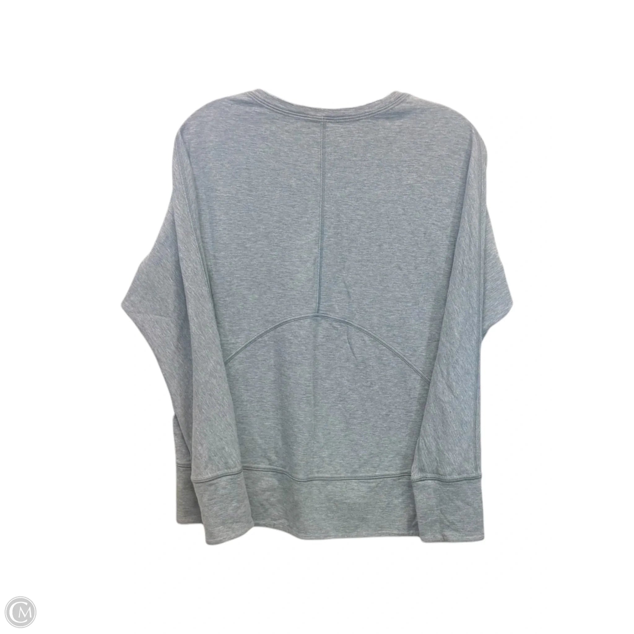 Athletic Sweatshirt Collar By Lululemon In Grey, Size: S