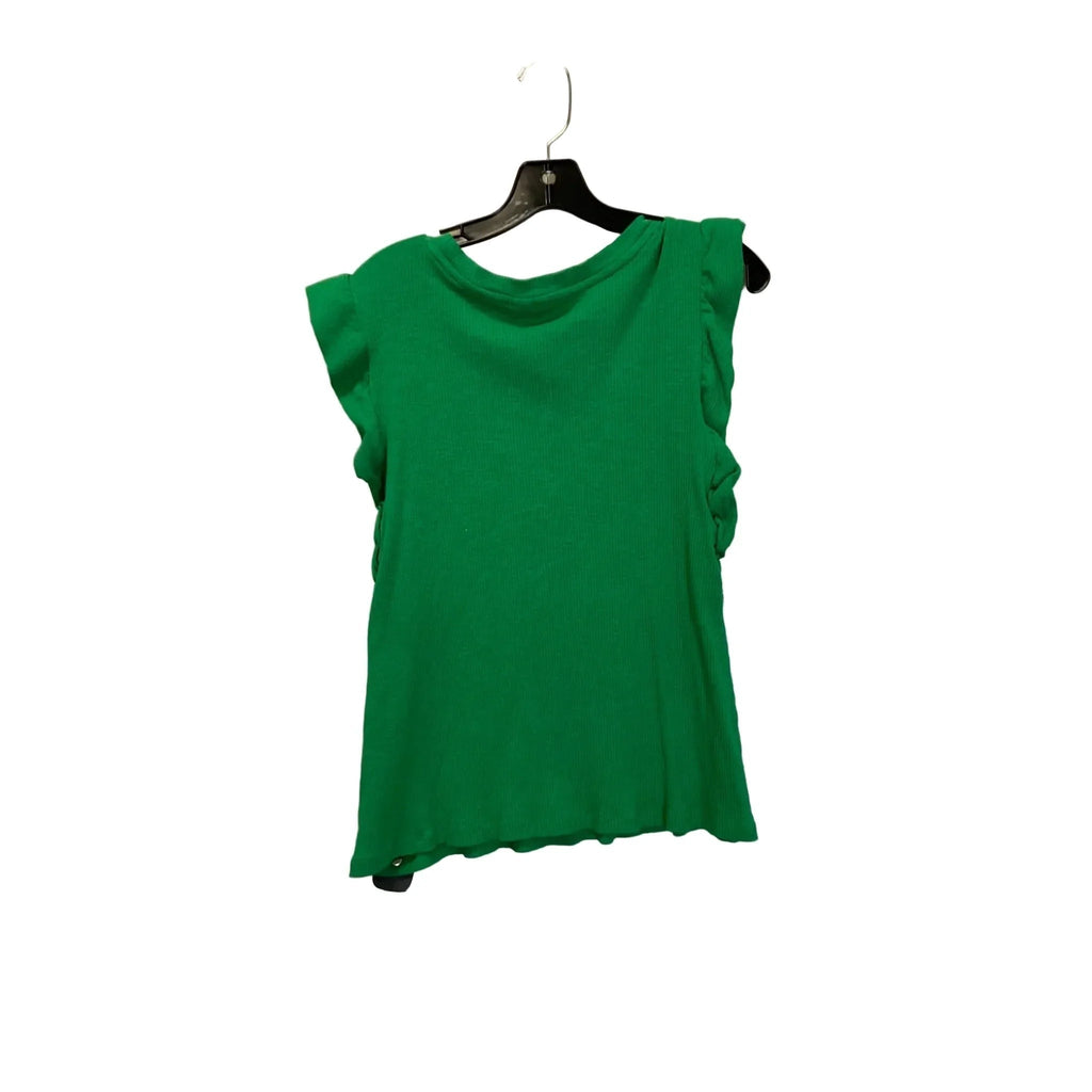 Top Short Sleeve By Cato In Green, Size: Xl