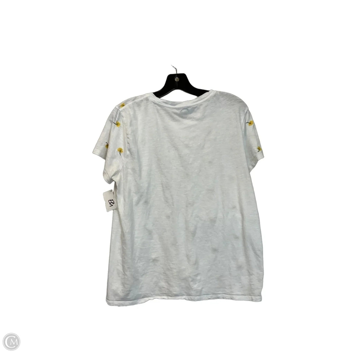 Top Short Sleeve By Lucky Brand In White, Size: L