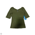 Top Short Sleeve By Anthropologie In Green, Size: S