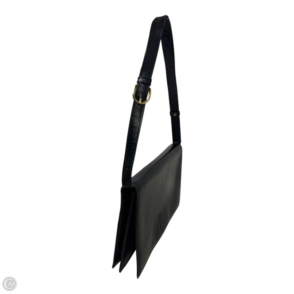 AS IS Vintage Leather Flap Shoulder Bag Luxury Designer By Loewe, Size: Small