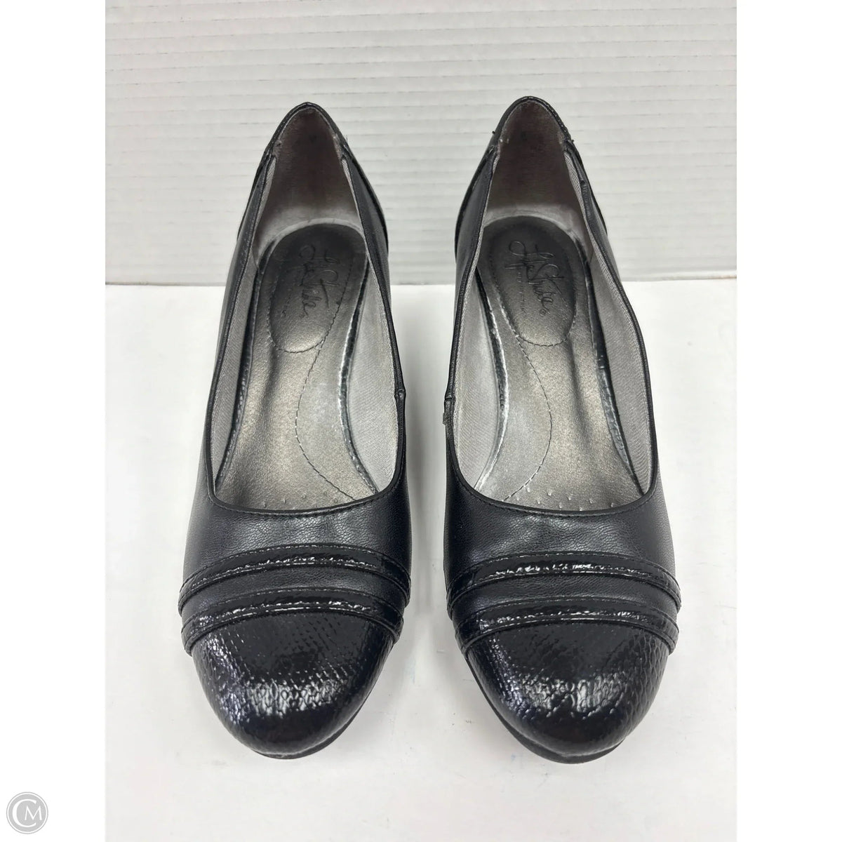 Shoes Heels Wedge By Life Stride In Black, Size: 7