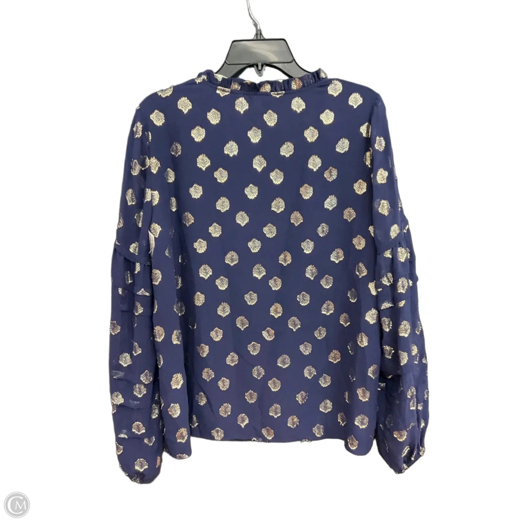 Blouse Designer By Lilly Pulitzer In Blue, Size: M