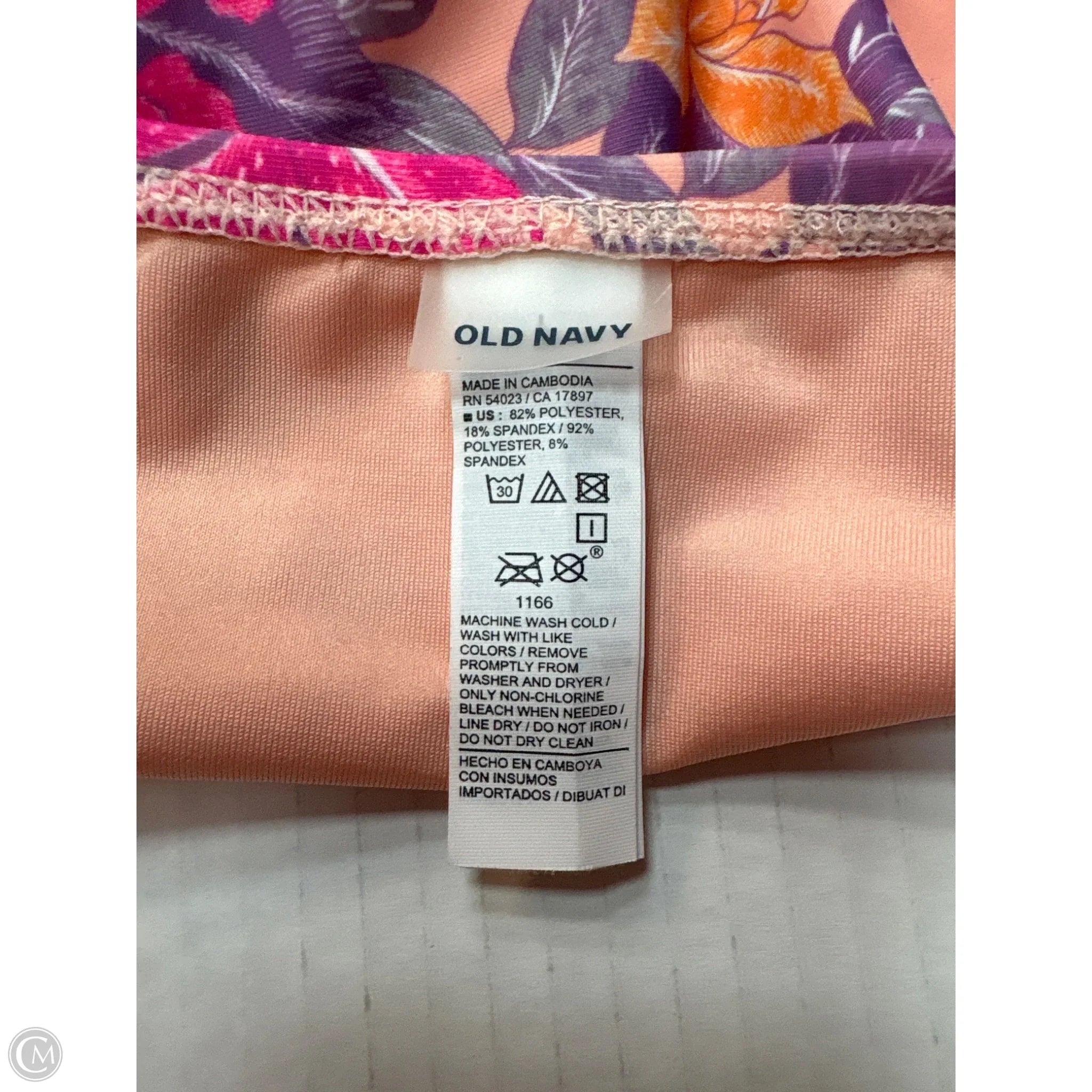 Swimsuit 2pc By Old Navy In Coral, Size: L