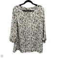 Blouse Long Sleeve By 41 Hawthorn In Floral Print, Size: 1x