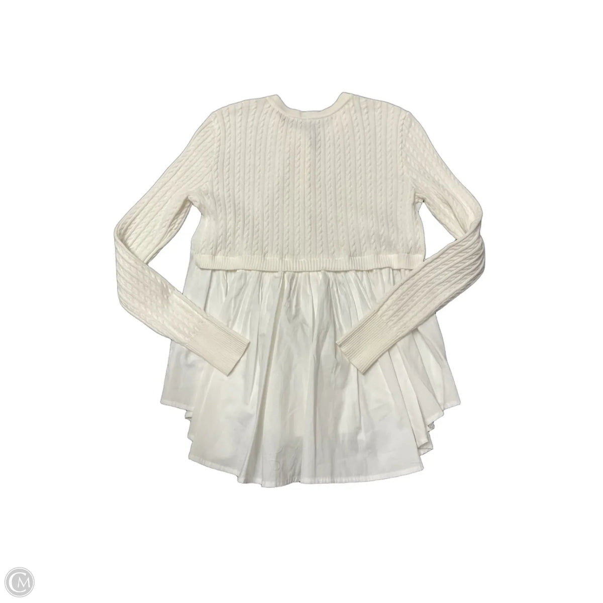 Sweater Cardigan By Anthropologie In White, Size: Xs