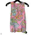 Top Sleeveless Designer By Lilly Pulitzer In Blue & Pink, Size: Xs