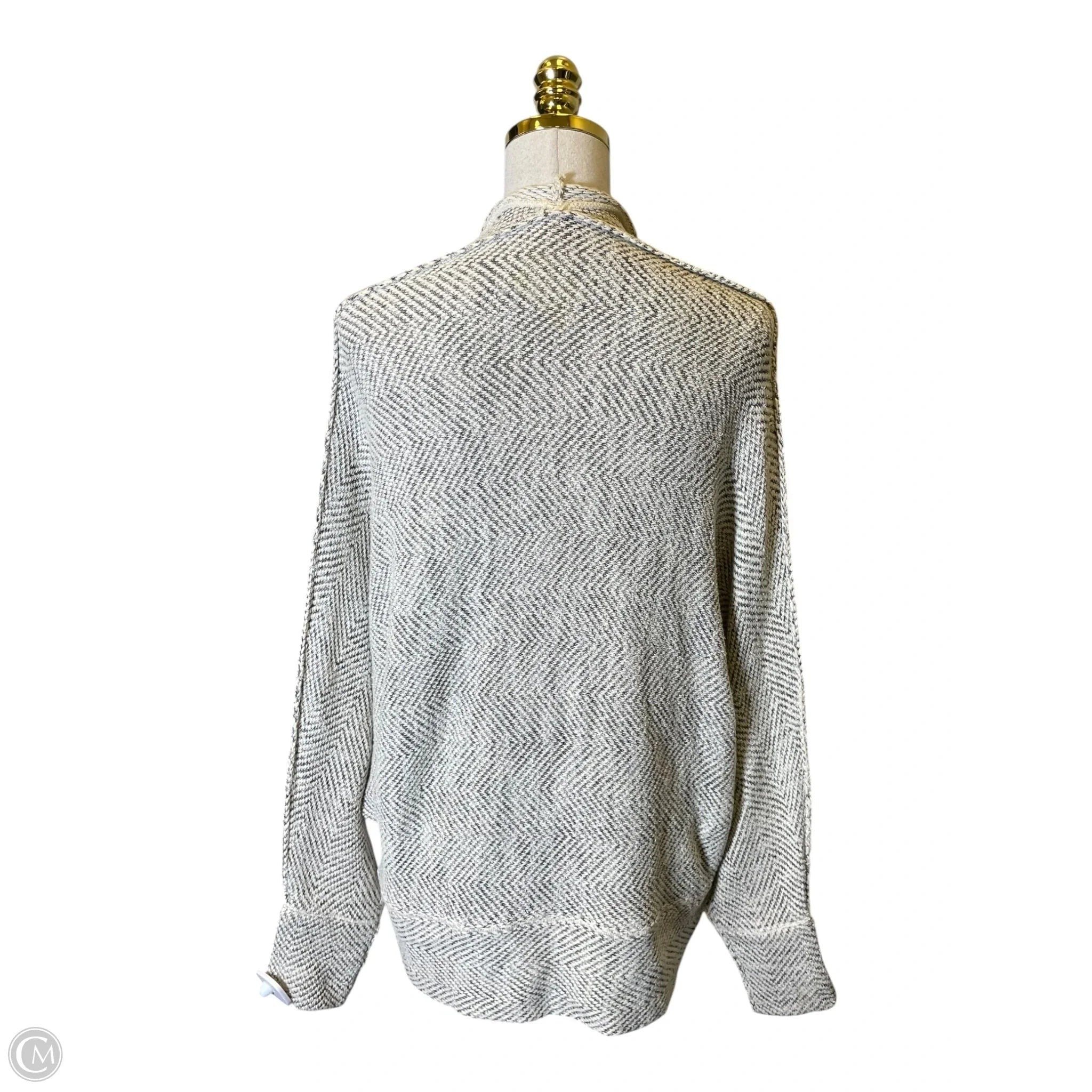 Cardigan By Free People In Black & Cream, Size: M