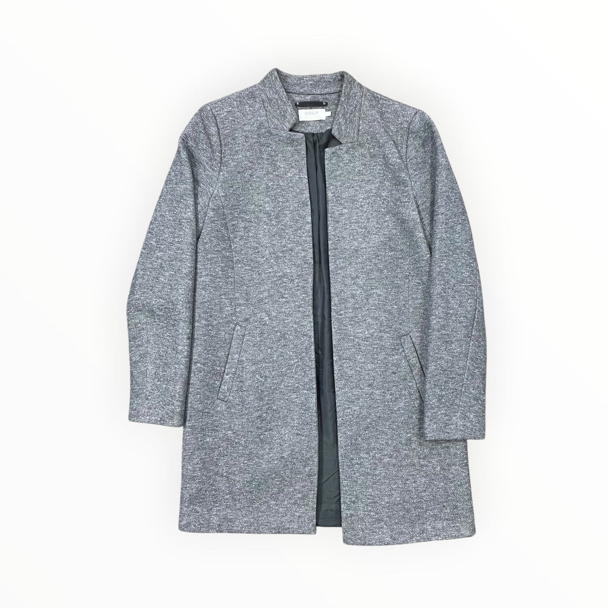 Coat Peacoat By Clothes Mentor In Grey, Size:S