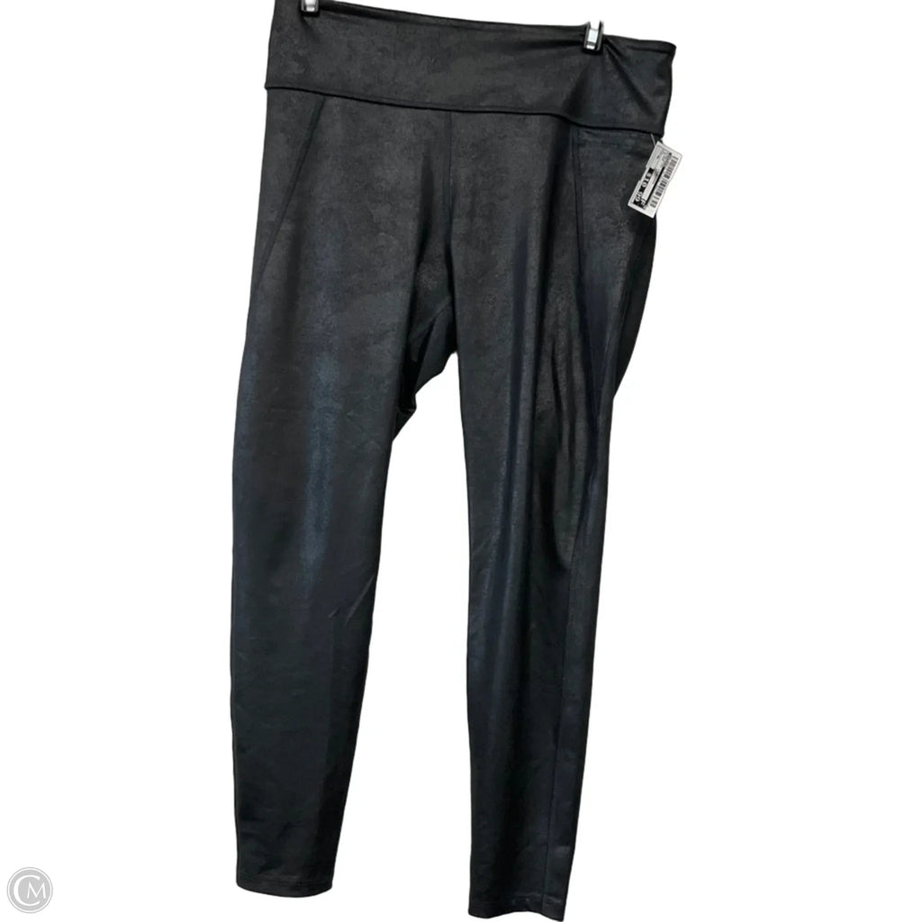Athletic Leggings By Reebok In Black, Size: Xl
