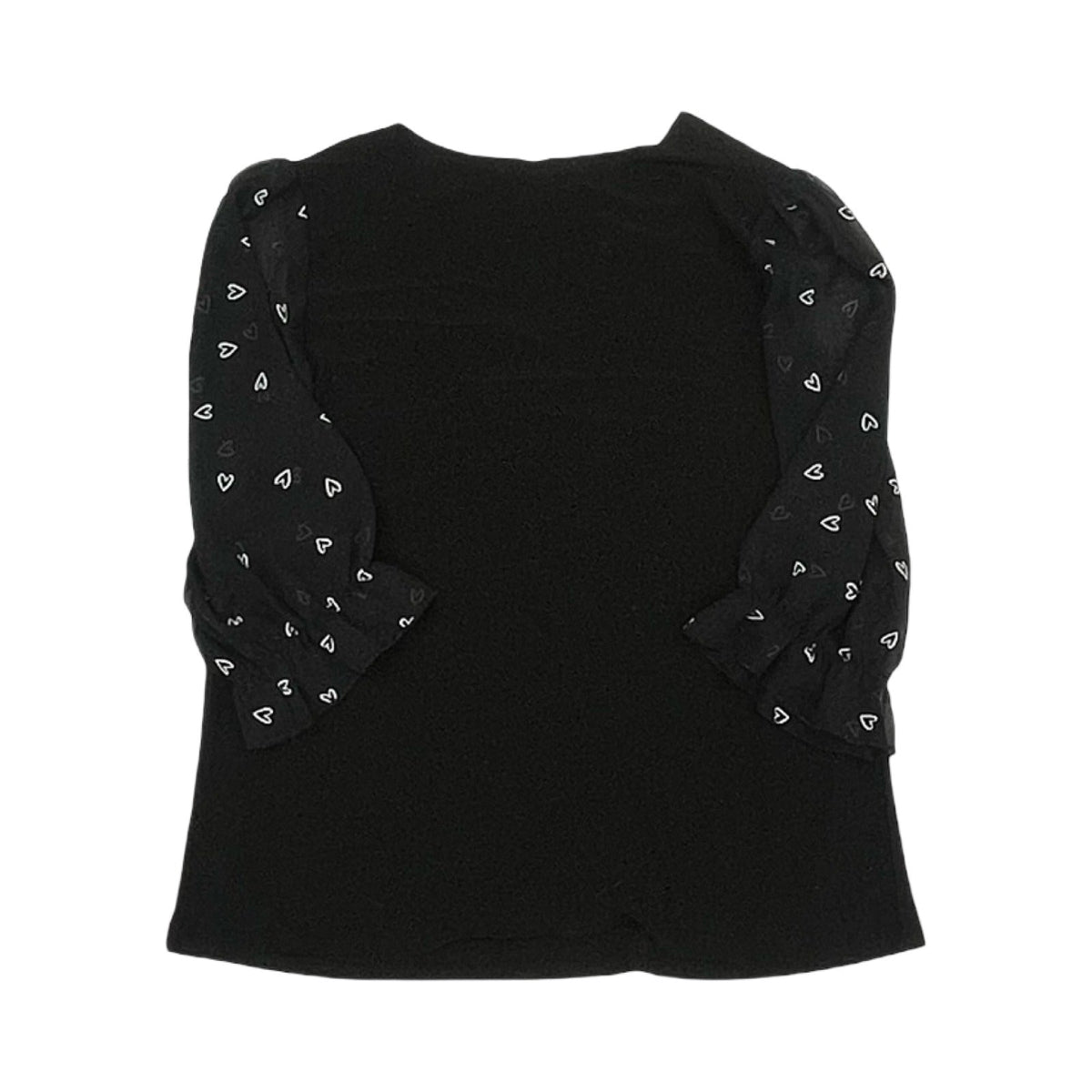 Blouse Ss By Atelier In Black & Cream, Size:Xl