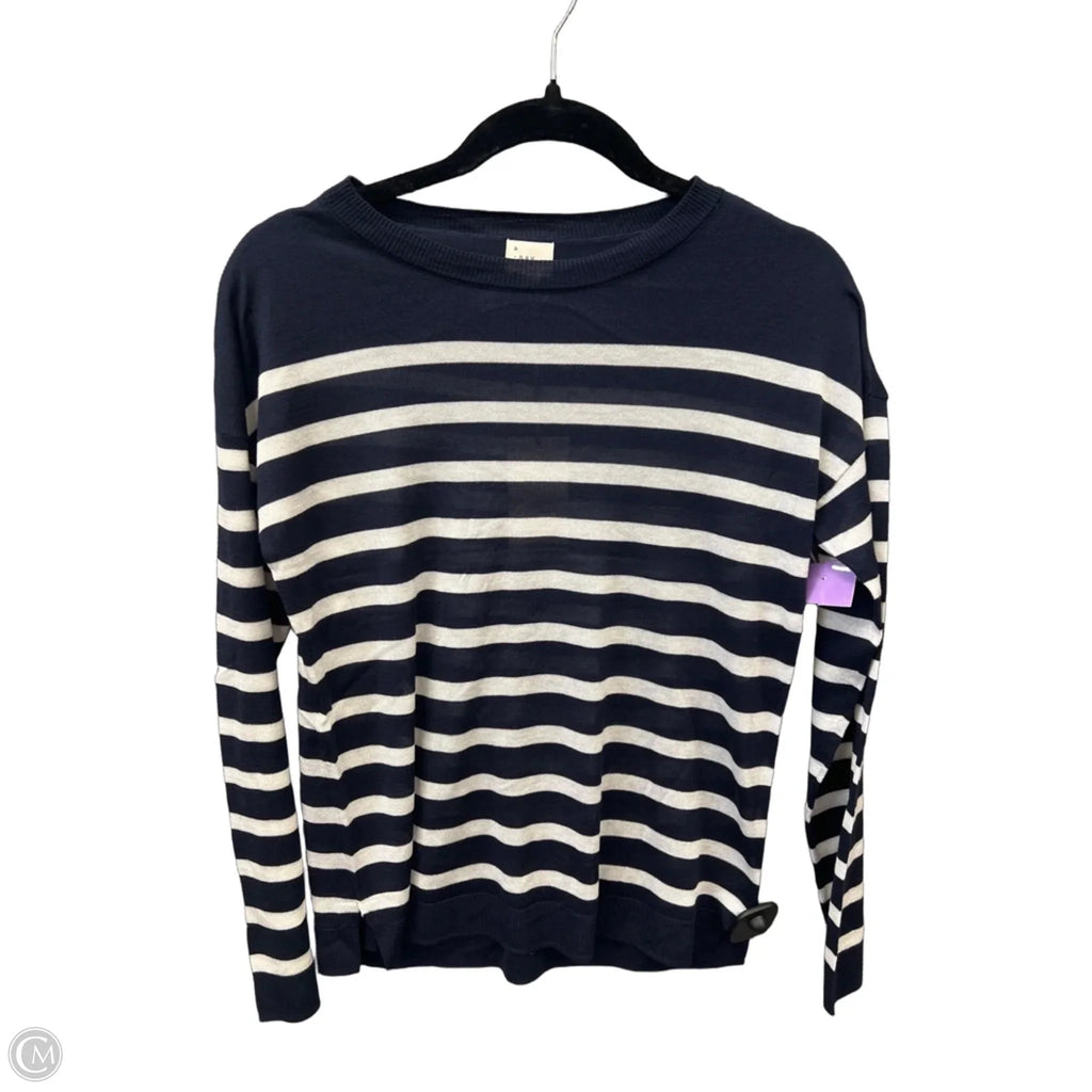 Top Long Sleeve By A New Day In Striped Pattern, Size: Xs