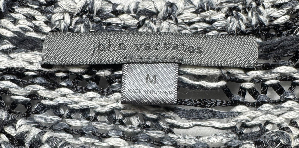 Sweater By John Varvatos In Black & White, Size: M