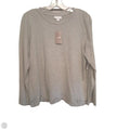 Top Long Sleeve By J. Jill In Grey, Size: Mp