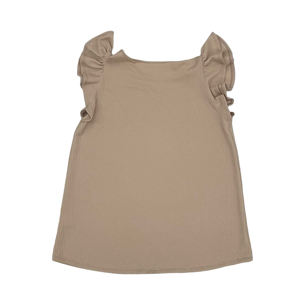 Blouse Ss By Betseys Boutique Shop In Tan, Size:L