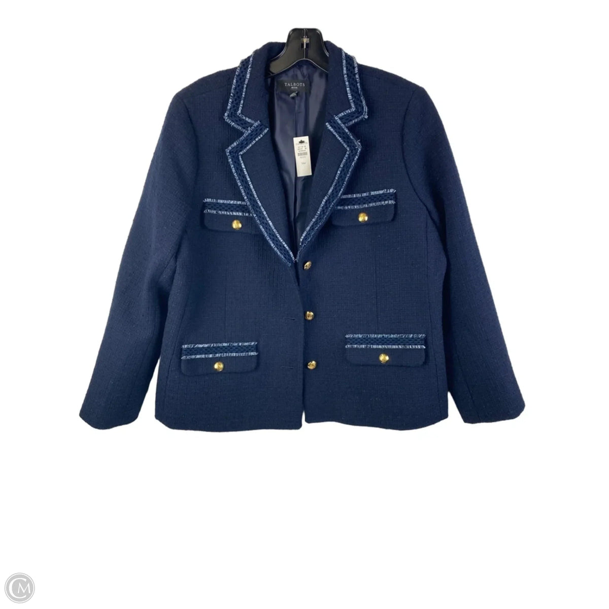 Blazer By Talbots In Navy, Size: 14p