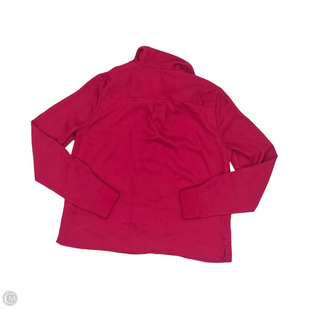 Blouse Long Sleeve By Banana Republic In Pink, Size: Xs
