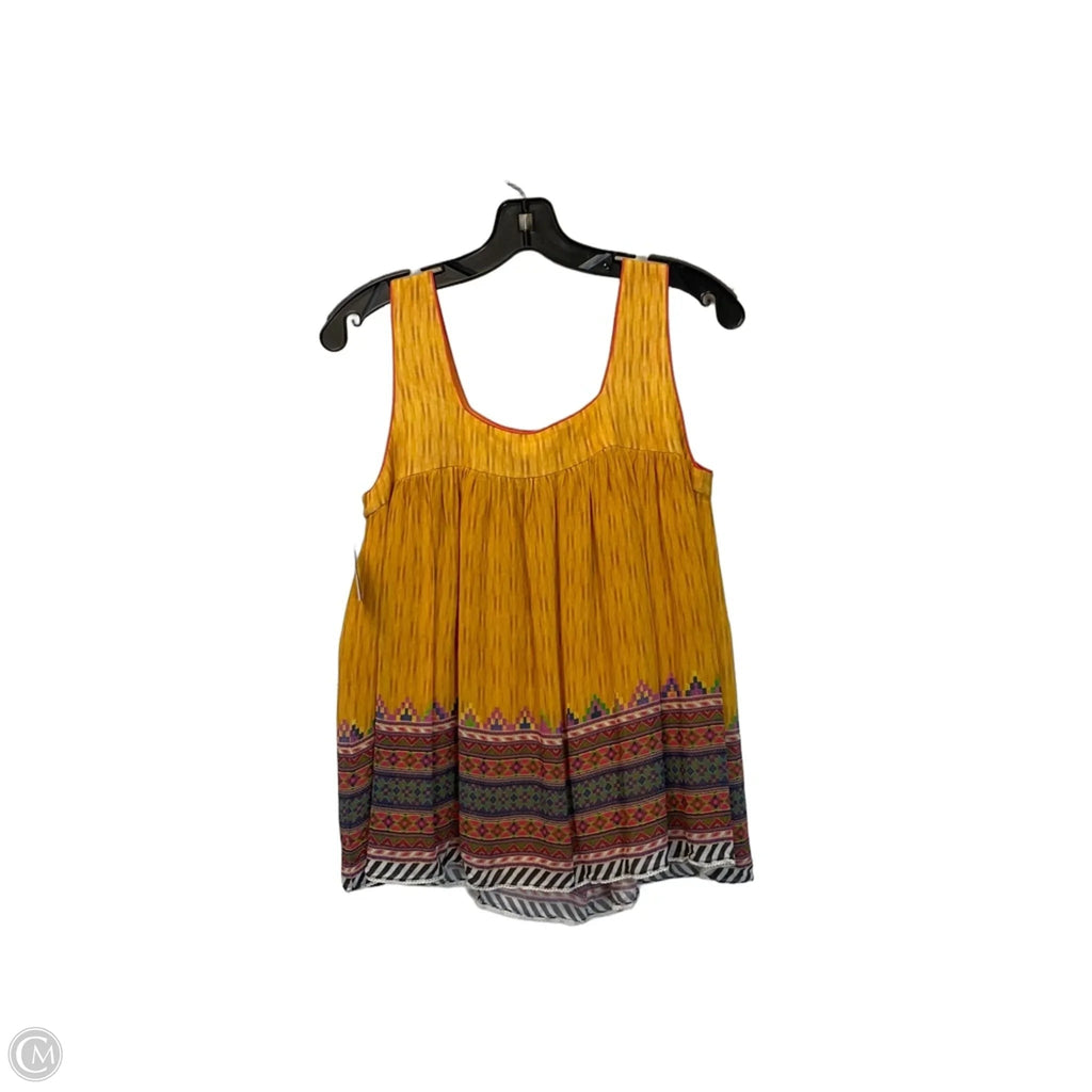 Top Sleeveless By Tanvi Kedia In Yellow, Size: S