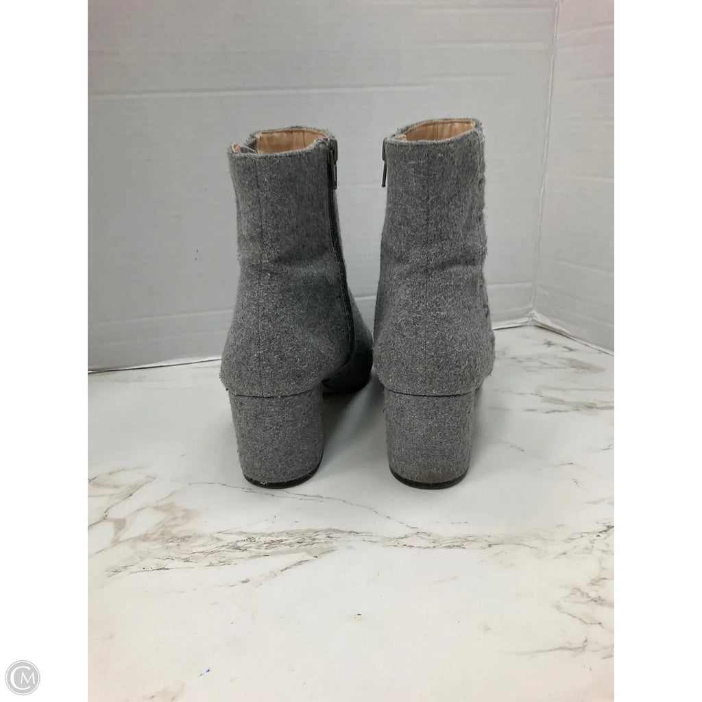 Boots Ankle Heels By Nine West In Grey, Size: 8