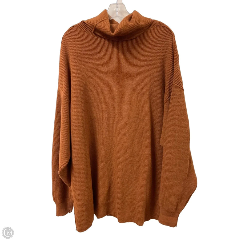 Tunic Long Sleeve By Free People In Brown, Size: M
