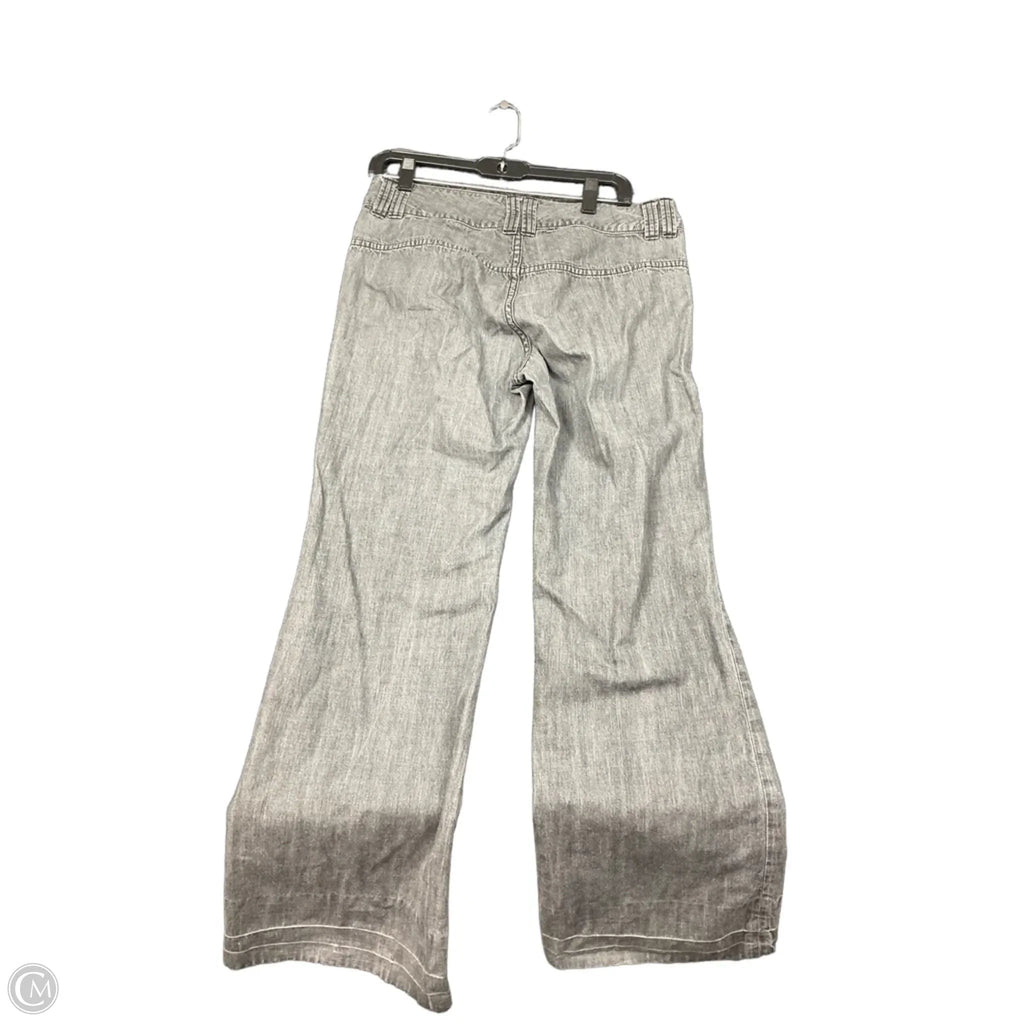 Jeans Wide Leg By Banana Republic In Black Denim, Size: 8