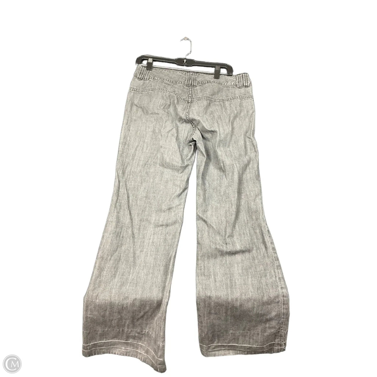 Jeans Wide Leg By Banana Republic In Black Denim, Size: 8
