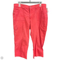 Pants Cropped By Gloria Vanderbilt In Pink, Size: 14