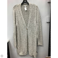Cardigan By J. Jill In Green & White, Size: L