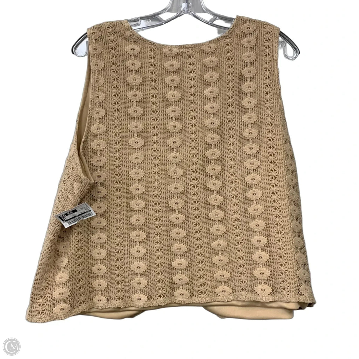 Vest Other By Cato In Brown, Size: Xxl