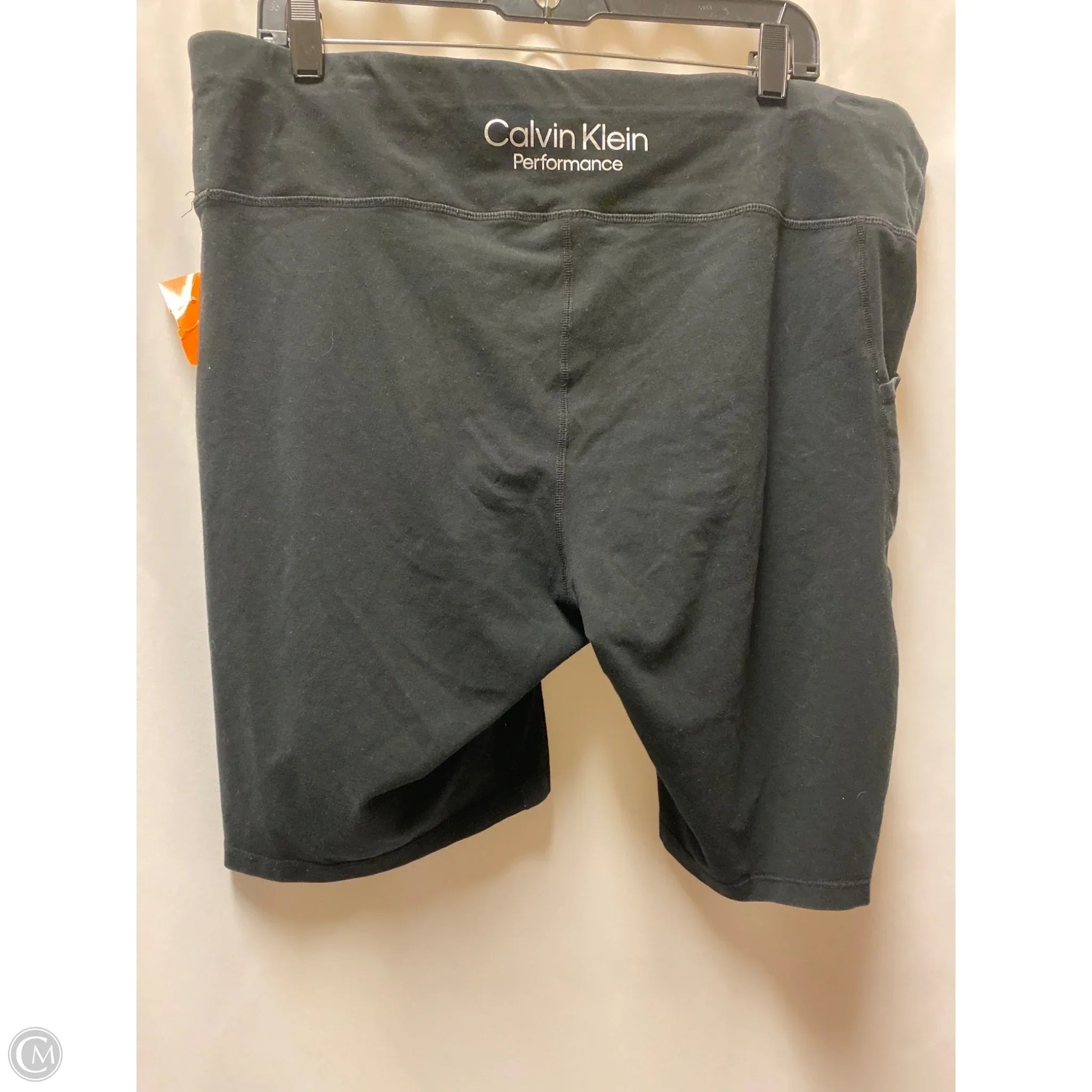 Athletic Shorts By Calvin Klein In Black, Size: 3x