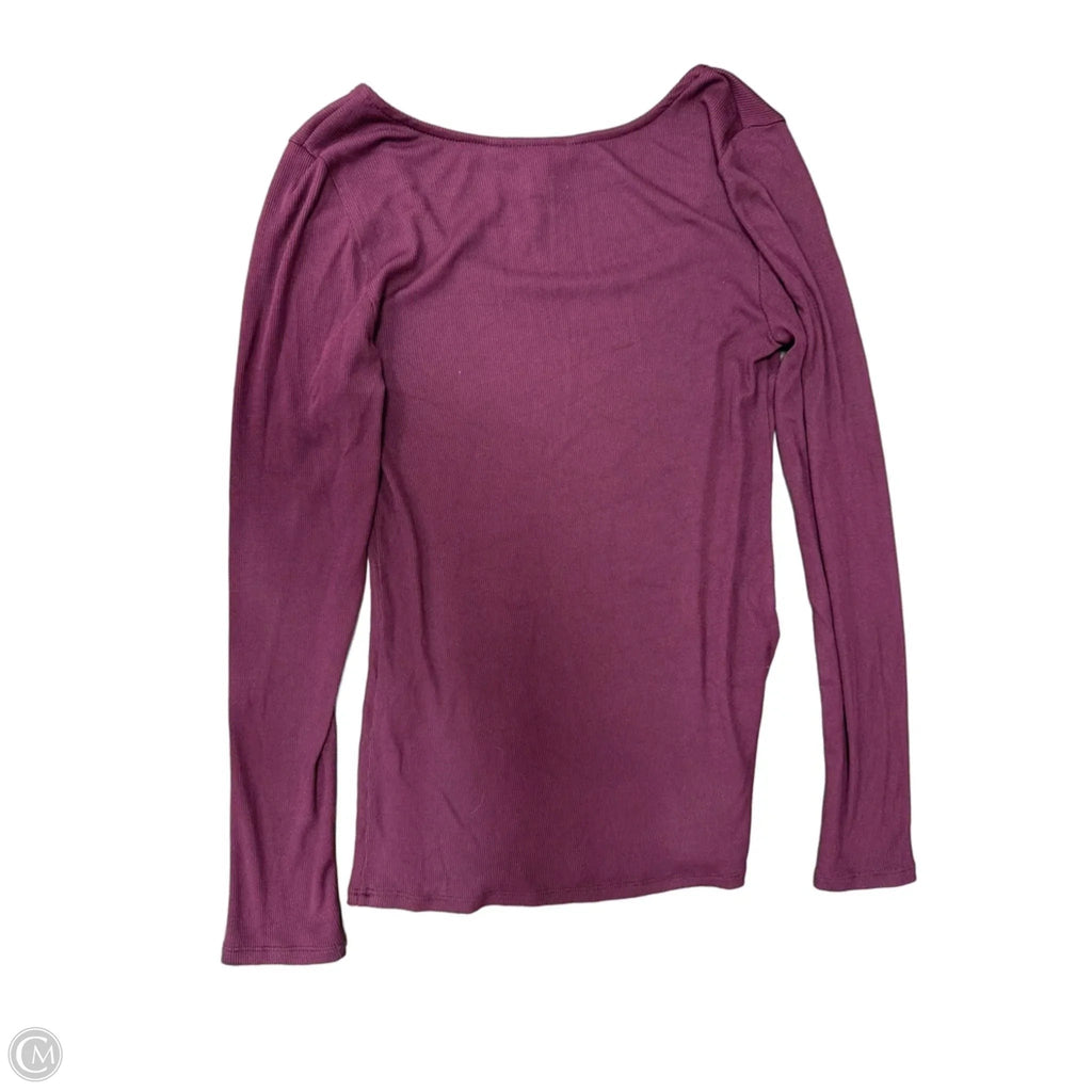 Top Long Sleeve By 41 Hawthorn In Purple, Size: S