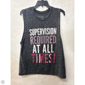 Top Sleeveless By Clothes Mentor In Grey, Size: Xxl