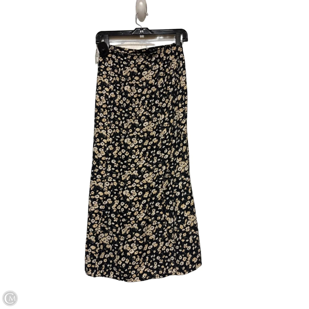 Skirt Midi By Abercrombie And Fitch In Floral Print, Size: 2